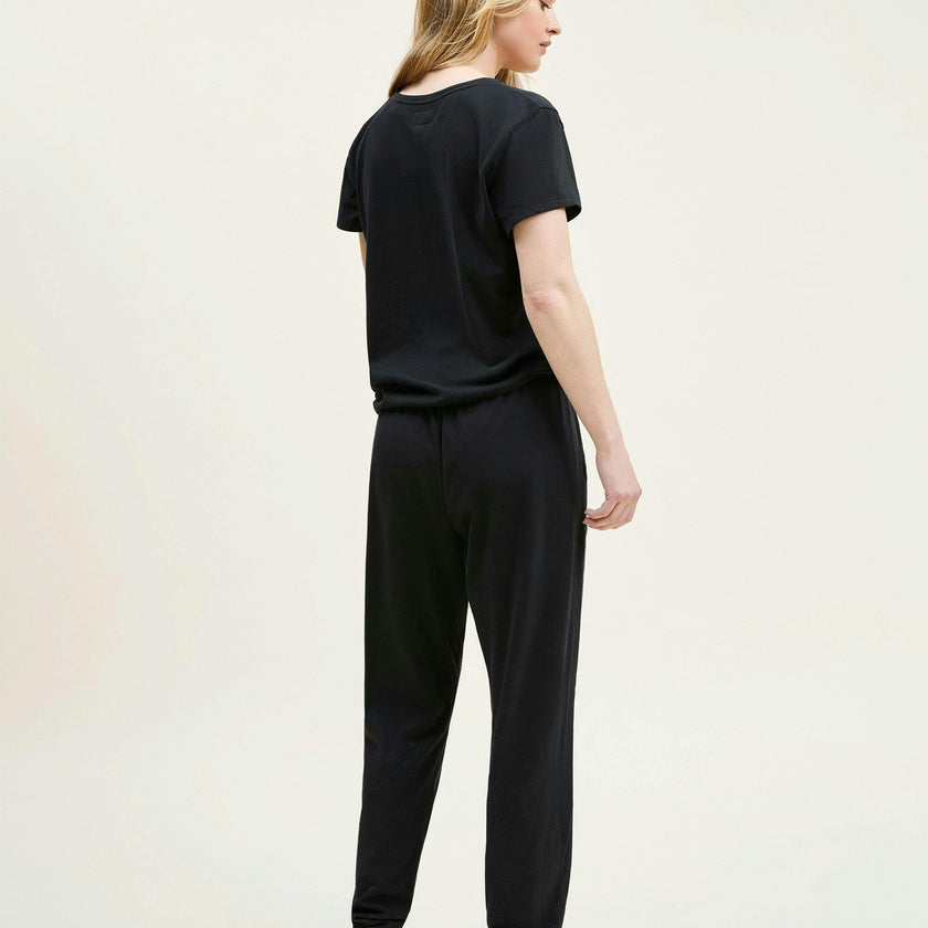 Women's Pima Essential Crew Neck Tee in Black