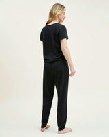 Women's Pima Essential Crew Neck Tee in Black