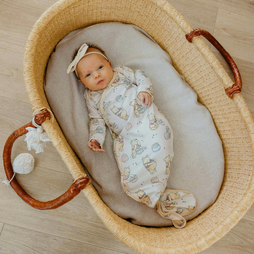 Newborn Knotted Gown - Hunny