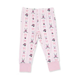 Megan's Bowtiful Hockey Stripe - Long Sleeve Loungewear Set