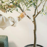 6.5' Faux Potted Olive Tree