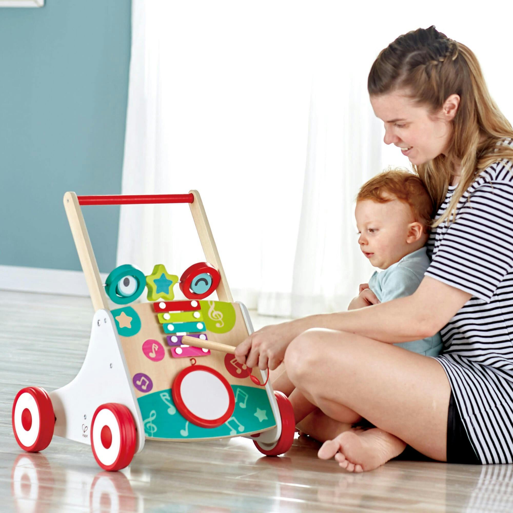 My First Musical Walker Wooden Push & Pull Learning Toy