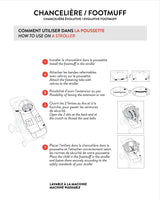 Evolutive Footmuff For Car Seats and Strollers Taupe