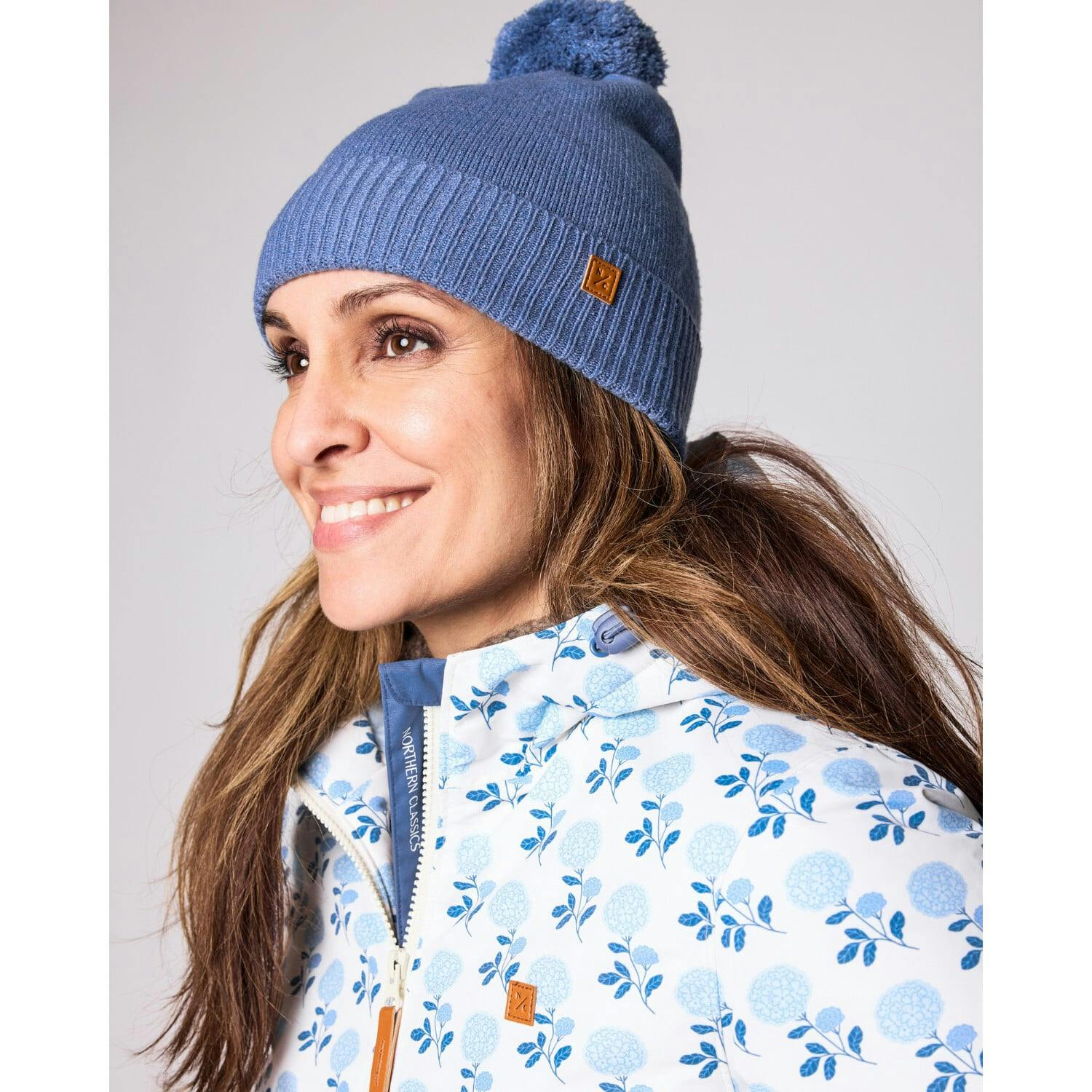 Kids Knit Winter Hat with Knit Pom