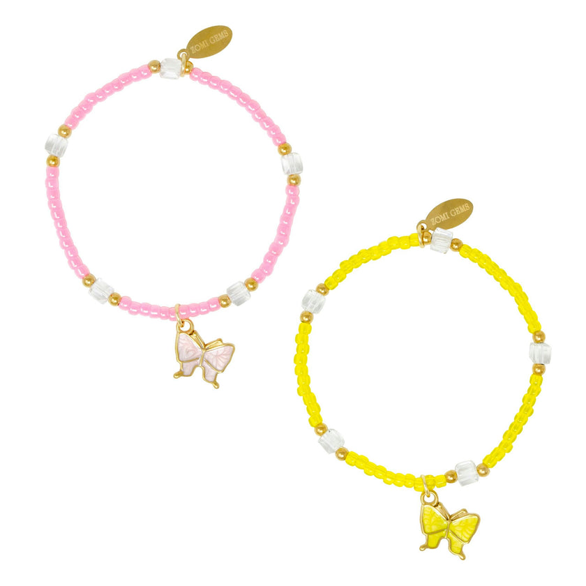 Girl's Bead Dainty Bracelet Set
