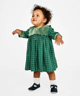 Gigi Dress, Green Holiday Plaid