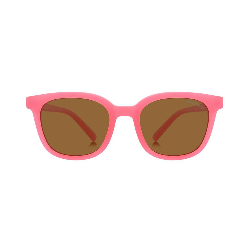 Classic Wayfarer Sustainable Sunglasses | Bio-Based · Bendable · Polarized | Bubble Gum