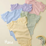 RORY 5-Pack Short Sleeve Ruffle Bodysuits