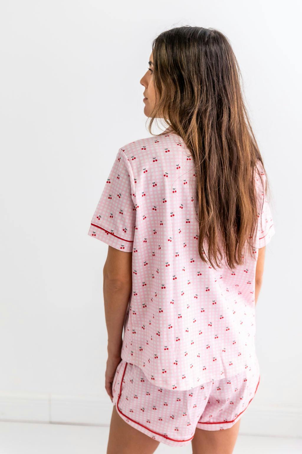 Lemons Woman's Pima Cotton Short Pajama Set