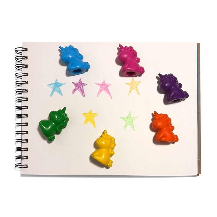 Unicorn Party Finger Crayons - Set of 6