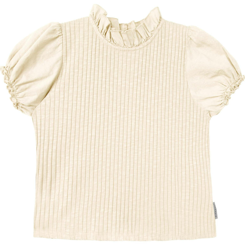 Mipounet SS26 Zoe Flammé, E T Shirt Ecru
