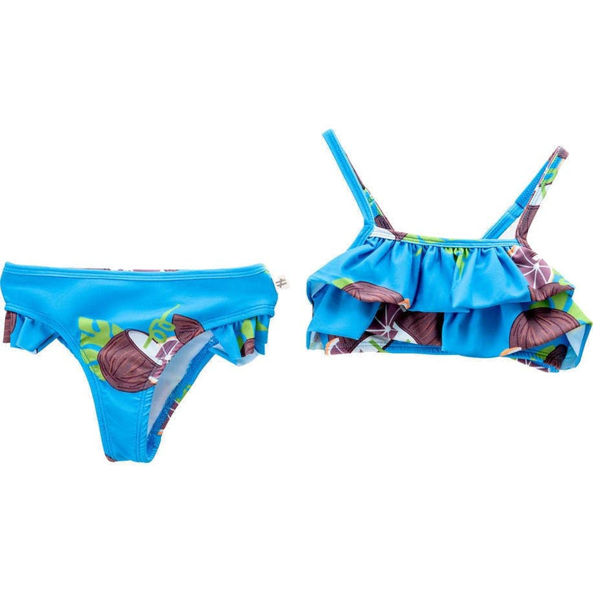 Coconut Print Two Piece Swimsuit