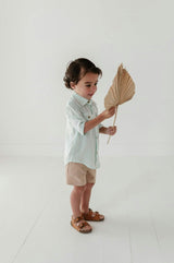 Boys Utility Shirt in Sky Blue