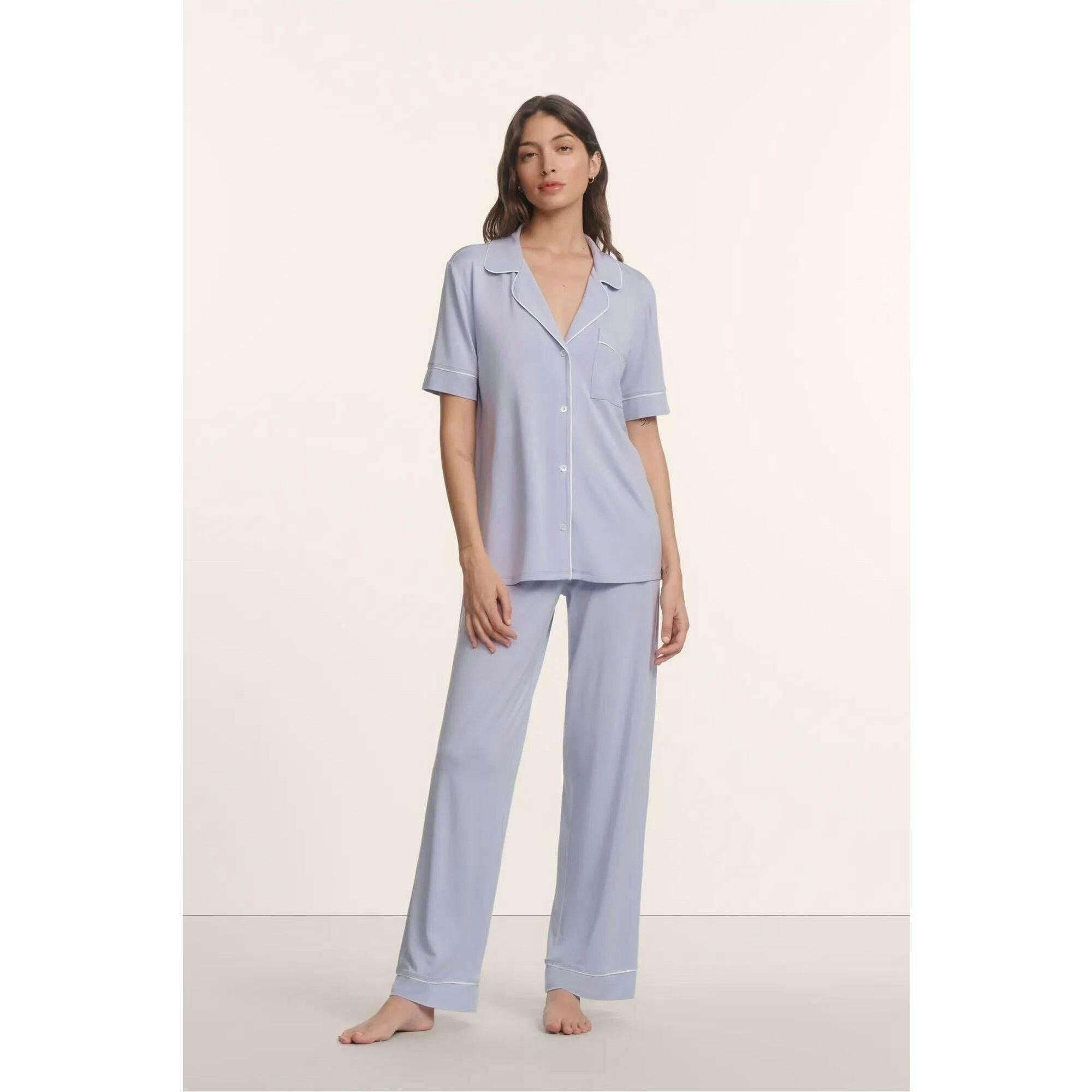 Gisele TENCEL™ Short Sleeve & Pant PJ Set, Purple