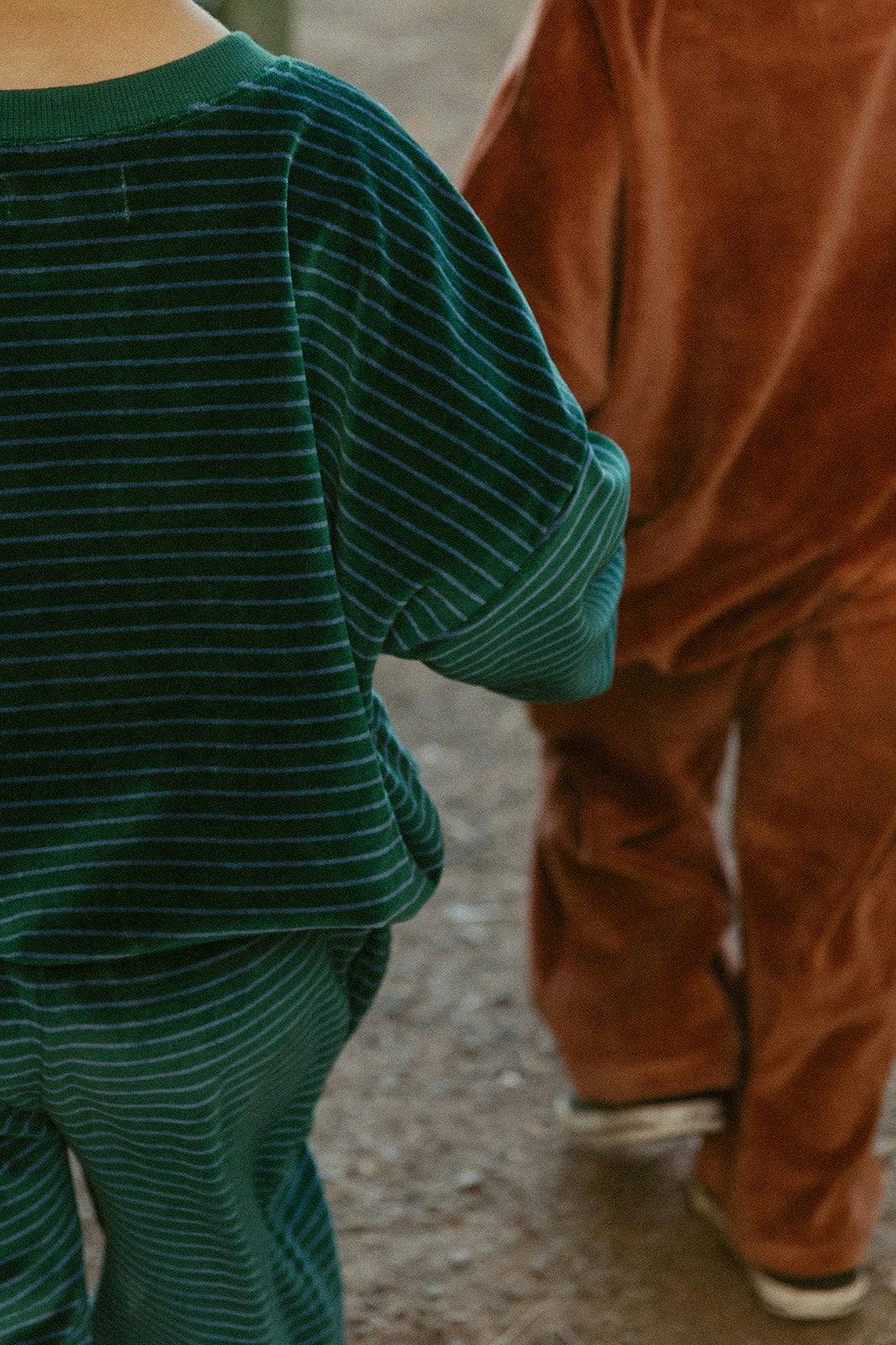 Daryl Set in Thin June Bug Stripe