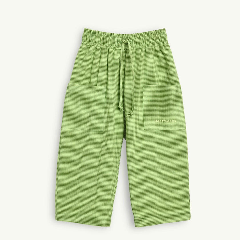 children's vichy trousers - matcha green