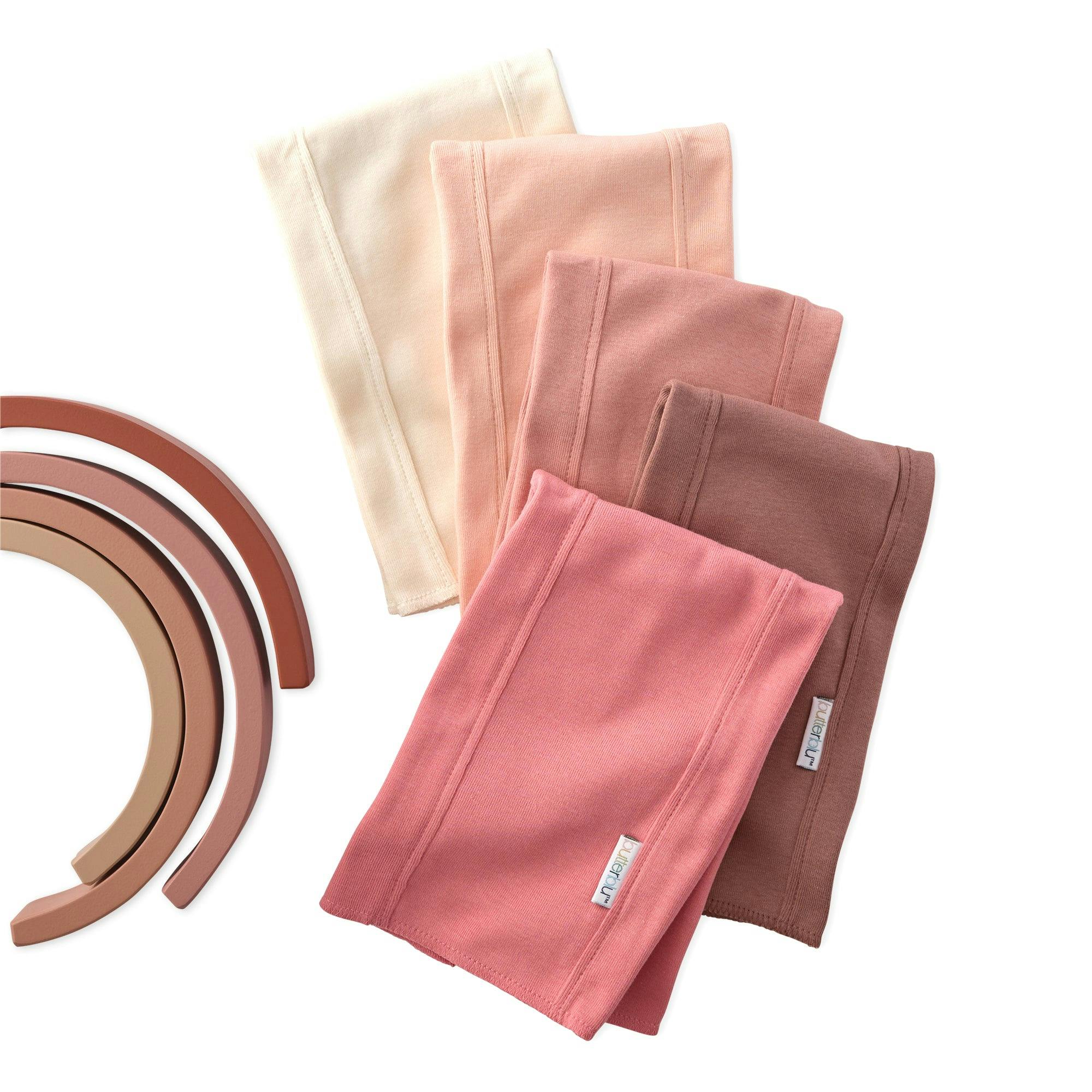 BAILEY 5-Pack BAILEY Burp Cloths