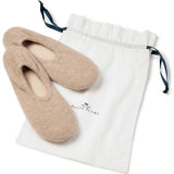 Women's Cashmere Slippers in Camel