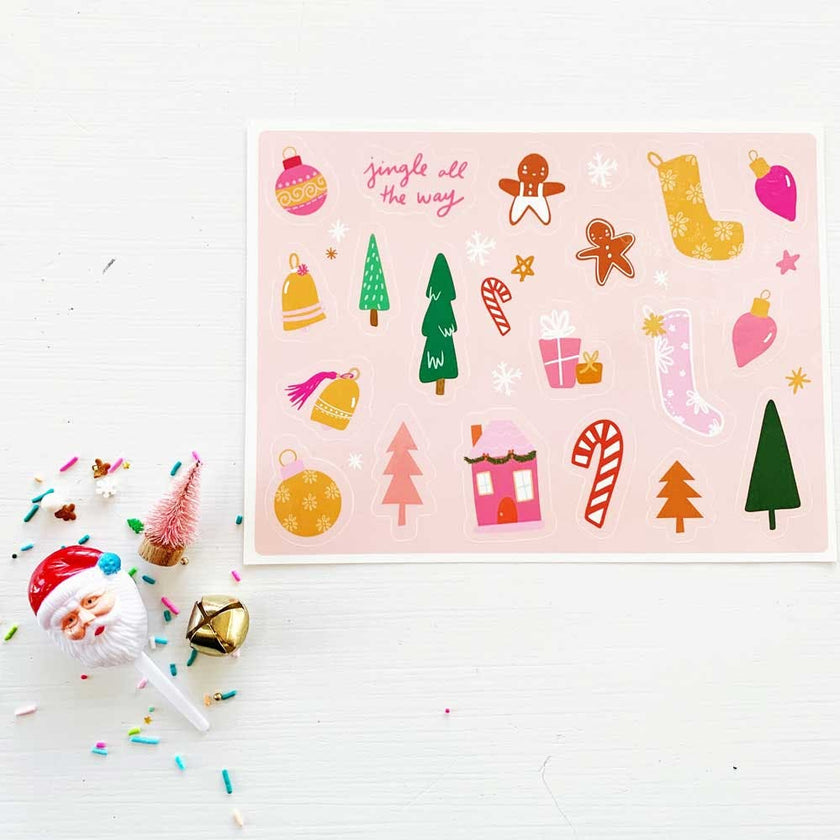 Jingle All the Way Sticker Set