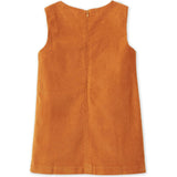 Organic Cotton Velvet Dress, Raw Sienna