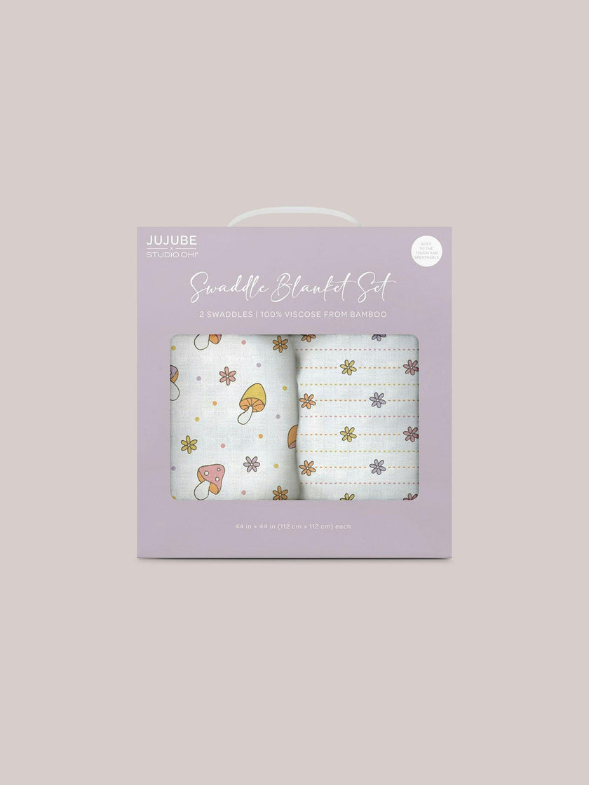 JuJuBe × Studio Oh! Printed Swaddle Blanket Sets