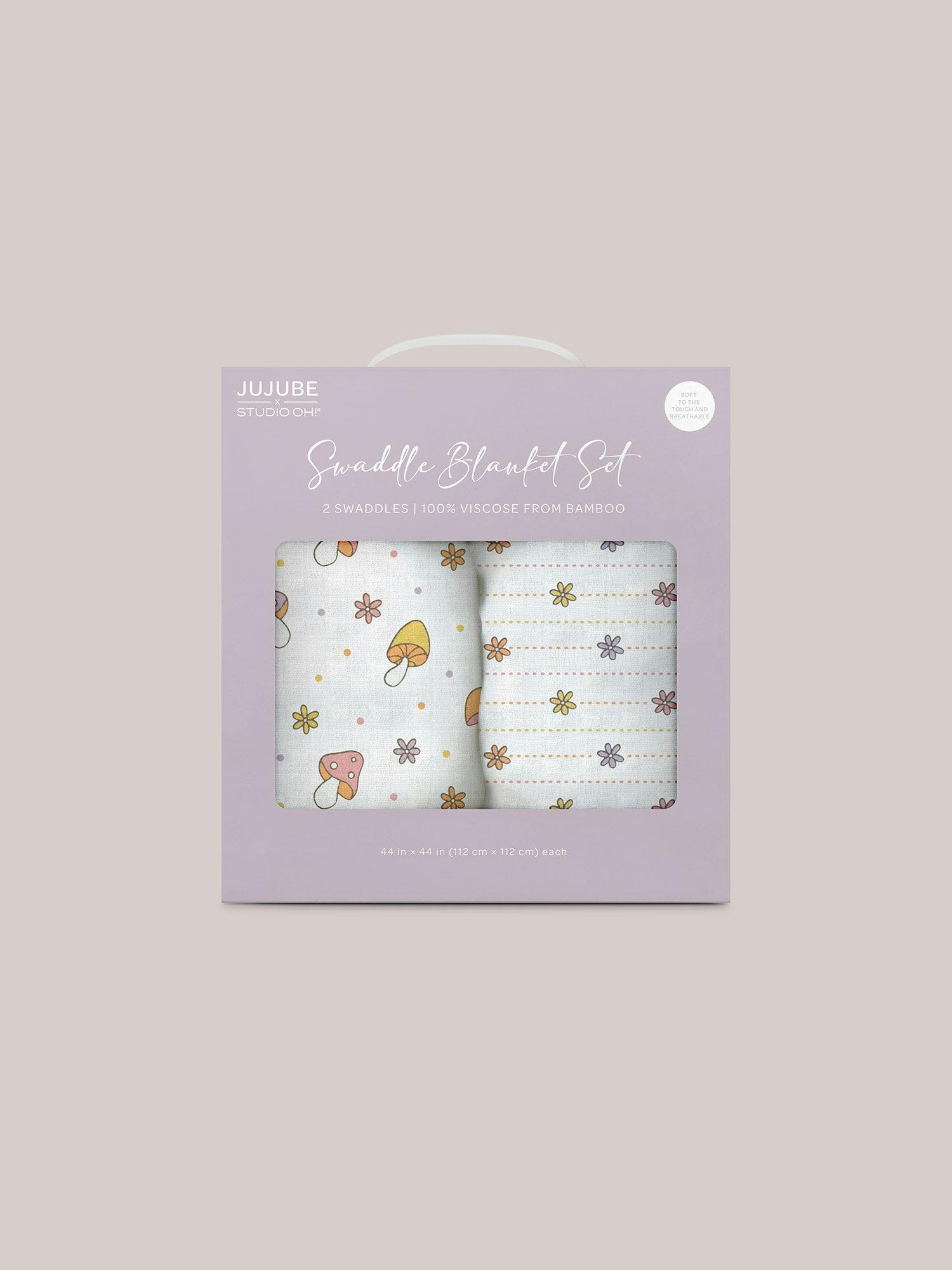JuJuBe × Studio Oh! Printed Swaddle Blanket Sets