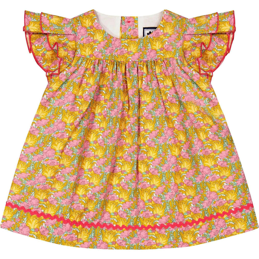 Maeve Ruffle Sleeve Baby Dress, Multi