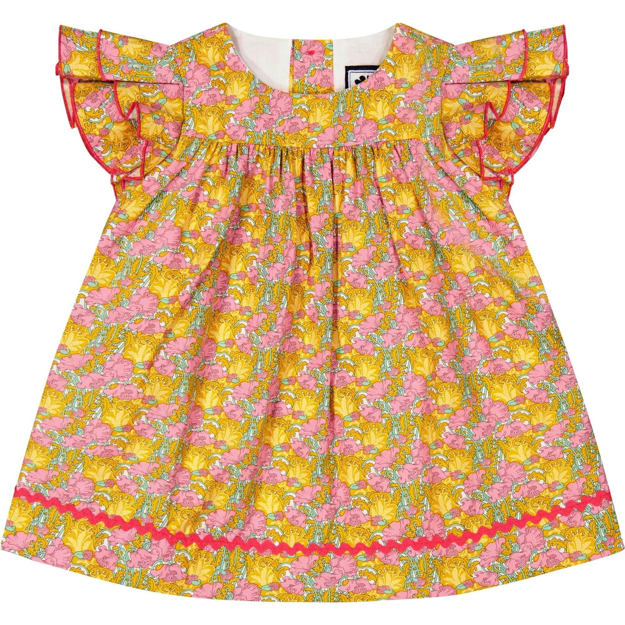 Maeve Ruffle Sleeve Baby Dress, Multi