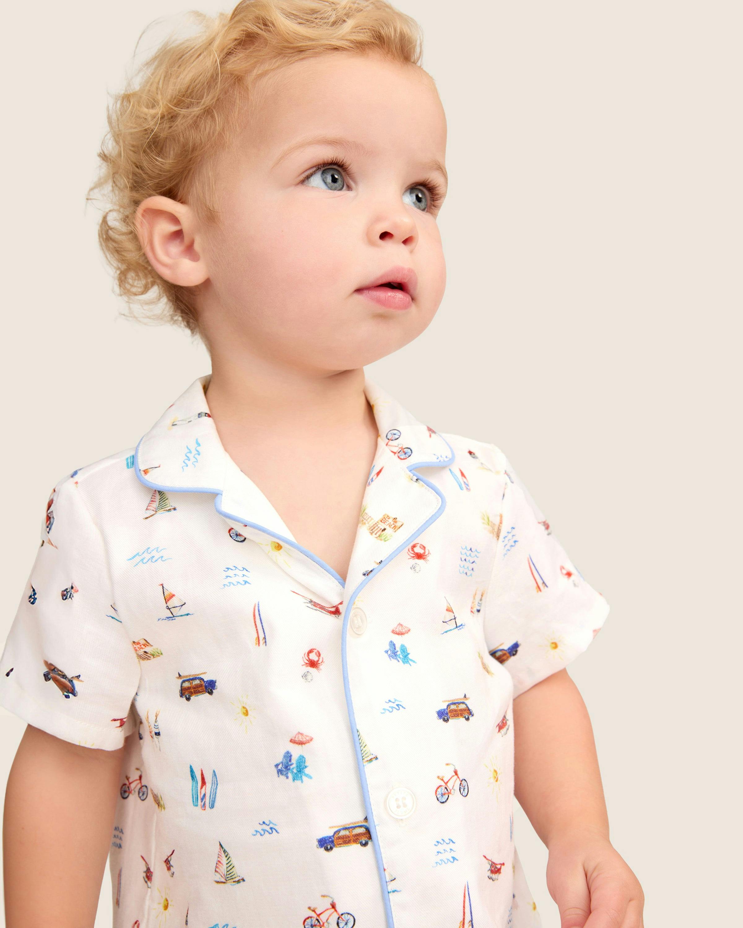 Baby's Twill Summer Romper in Summer Nostalgia