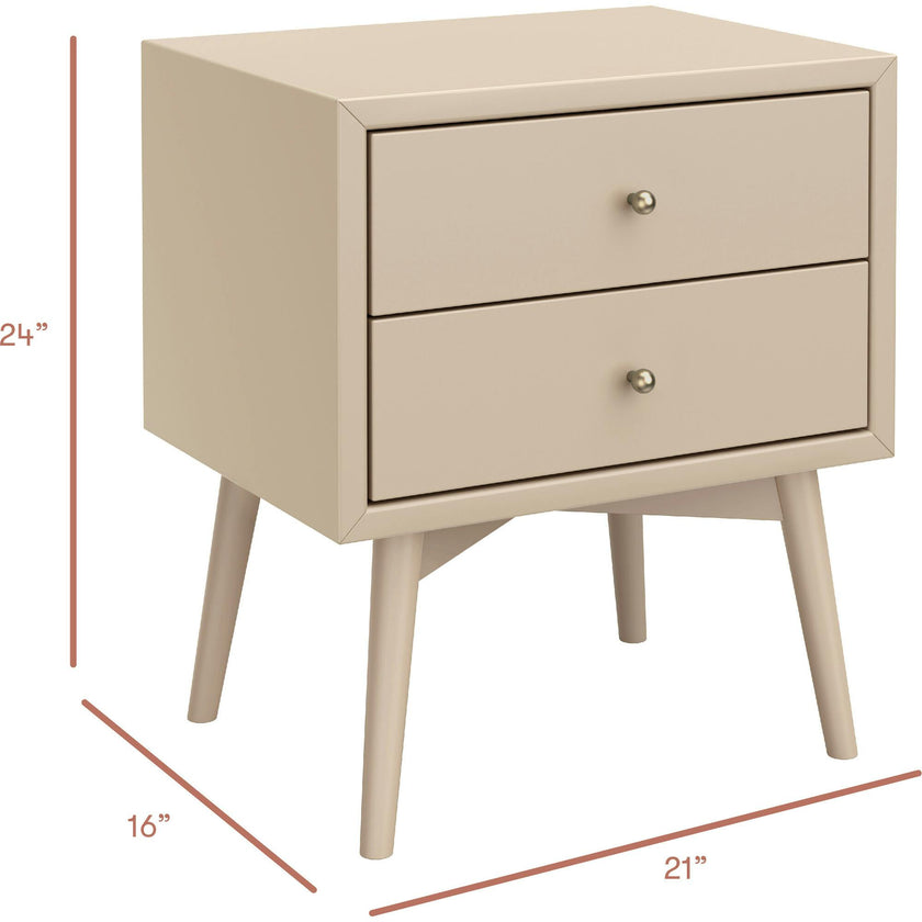 Palma Assembled Nightstand in Taupe