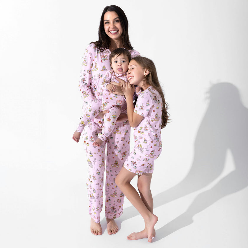 Tea Party Bamboo Convertible Footie