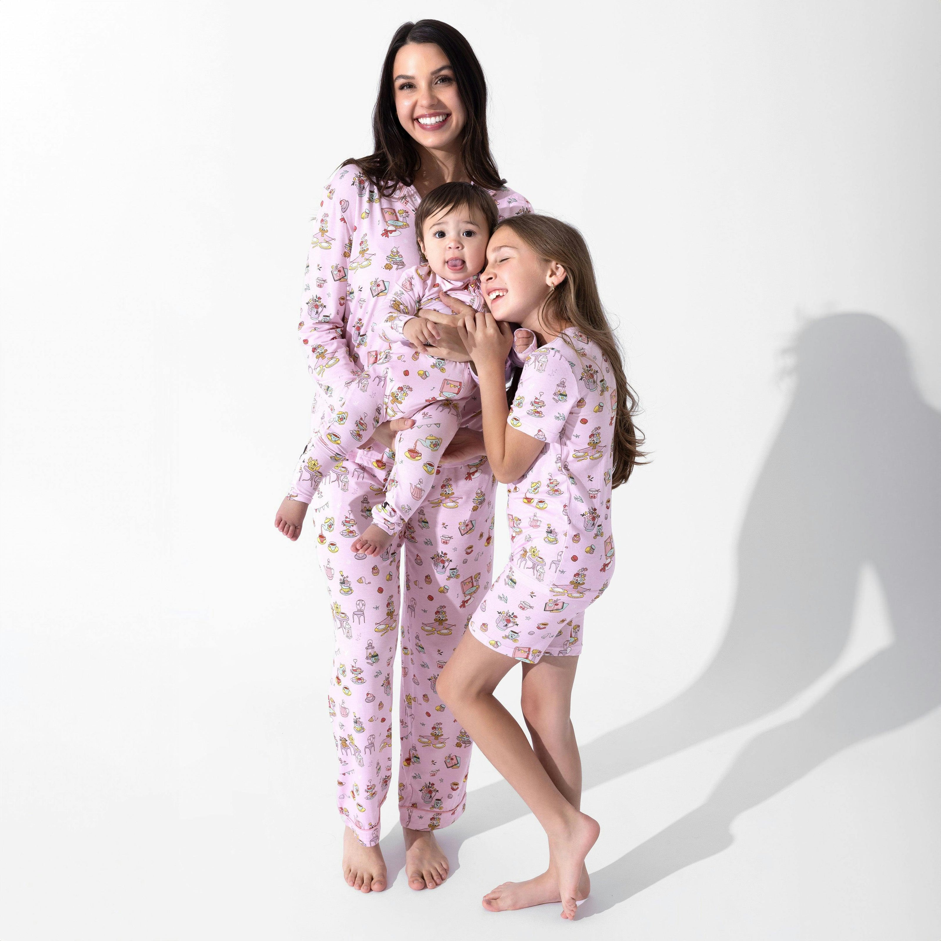 Tea Party Bamboo Convertible Footie