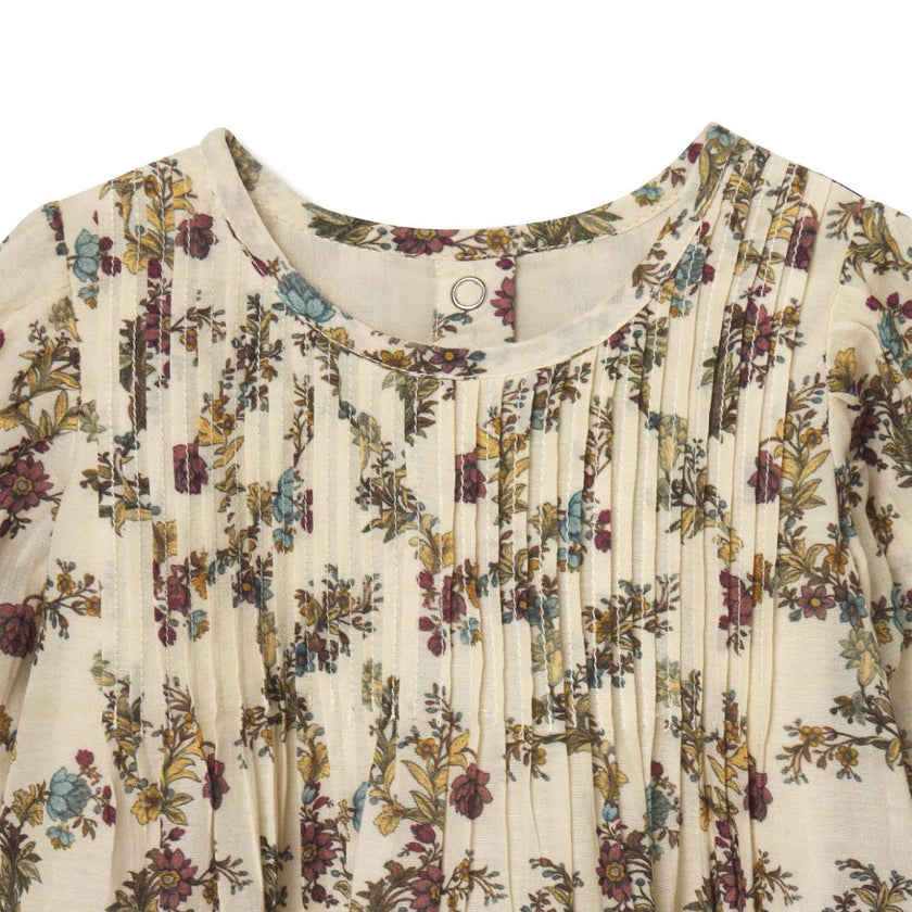 Charlotte Dress in Harvest Toile