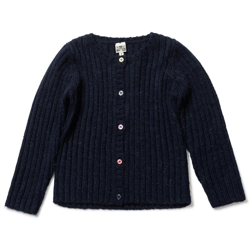 Merle Knit Cardigan, Navy