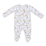 Football Check - 2 Way Zipper Footie