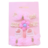 Pink Bow Gold Accent Flower Gift Set