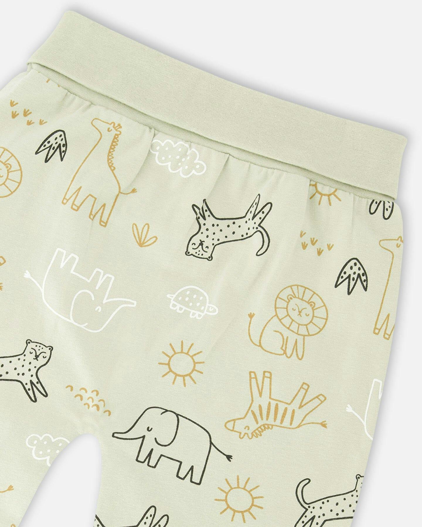 Organic Cotton Jersey Onesie And Cotton Rib Shortall Set