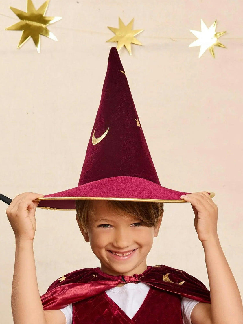 Burgundy Magician Hat for Kids