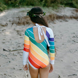 Forever Summer Rainbow One Piece Long Sleeve