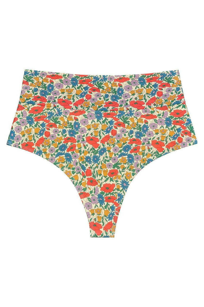 Added Coverage High Rise Bikini Bottom