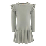 Green Sage Modal Ruffle Dress