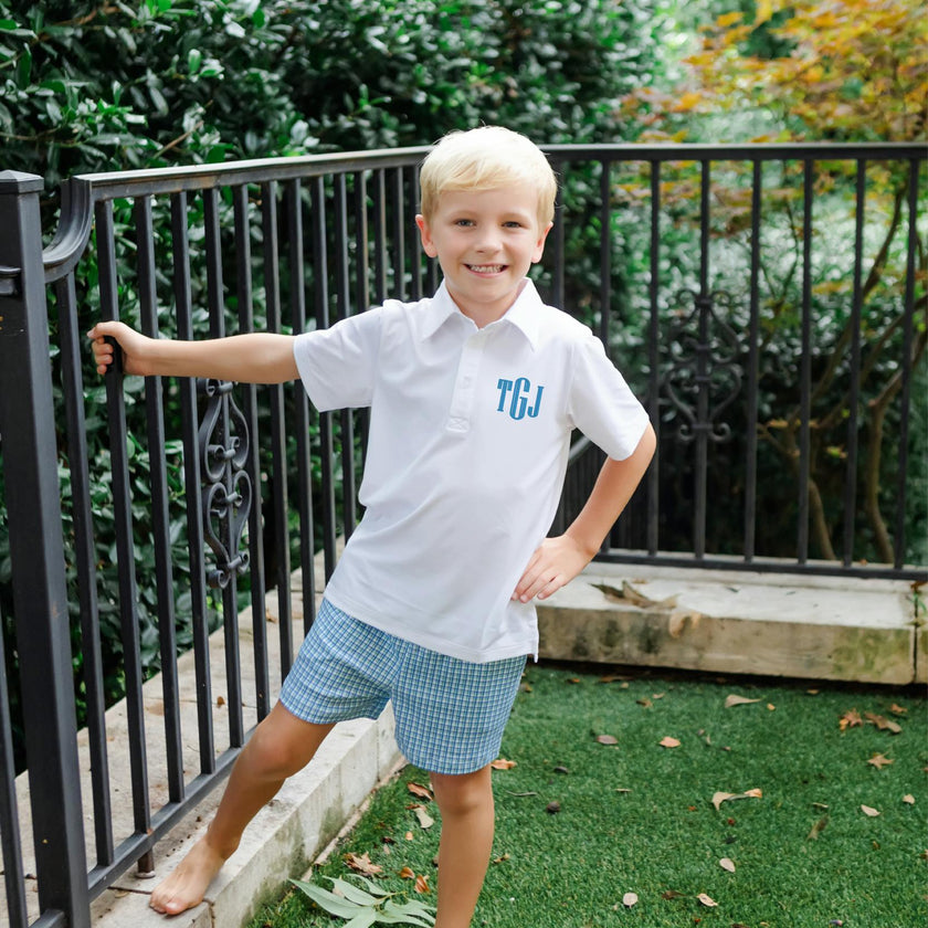 Sawyer Boys' Play Shorts Hampton Plaid