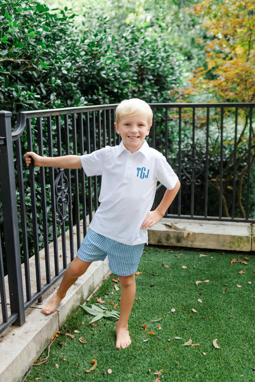 Sawyer Boys' Play Shorts Hampton Plaid