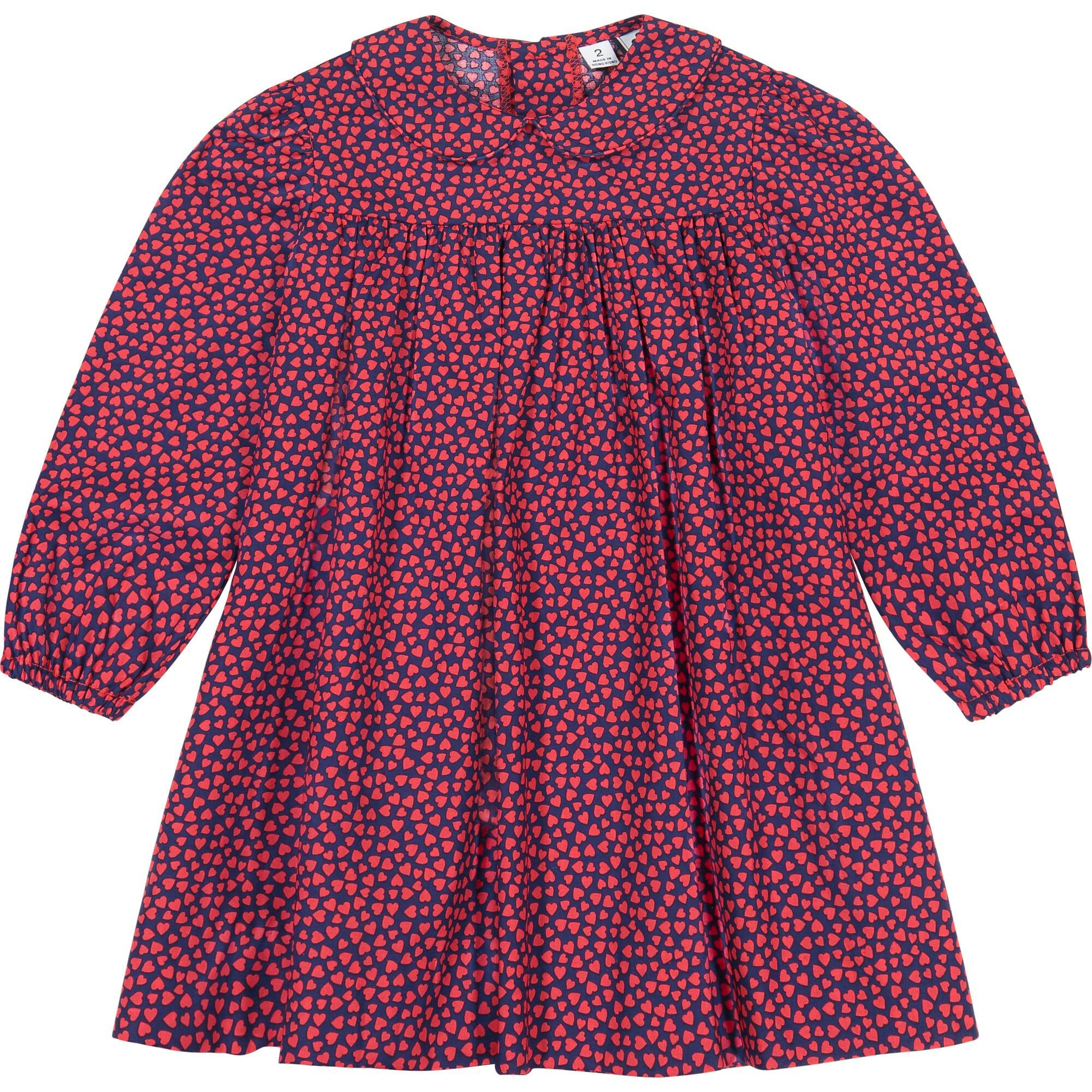 Ginny Peter Pan Collar Dress, Red