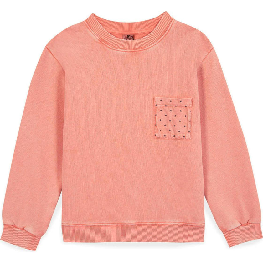 BONTON Narciss Star Pocket Sweatshirt - Rose Sunset