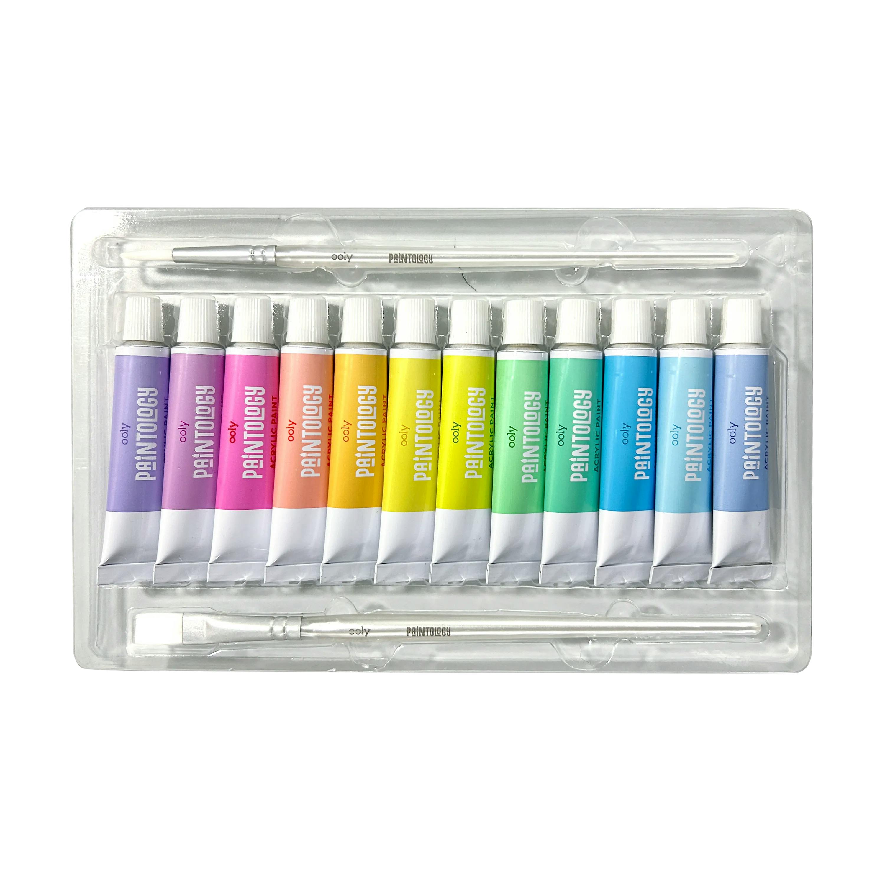 Paintology Acrylic Paints Set - Pastel Colors - Set of 12