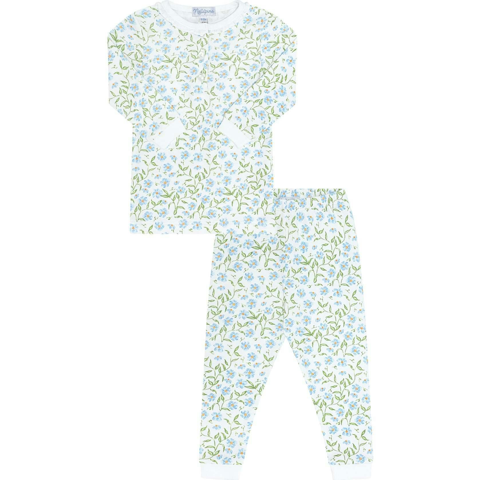 Blue Vines Print Pajama