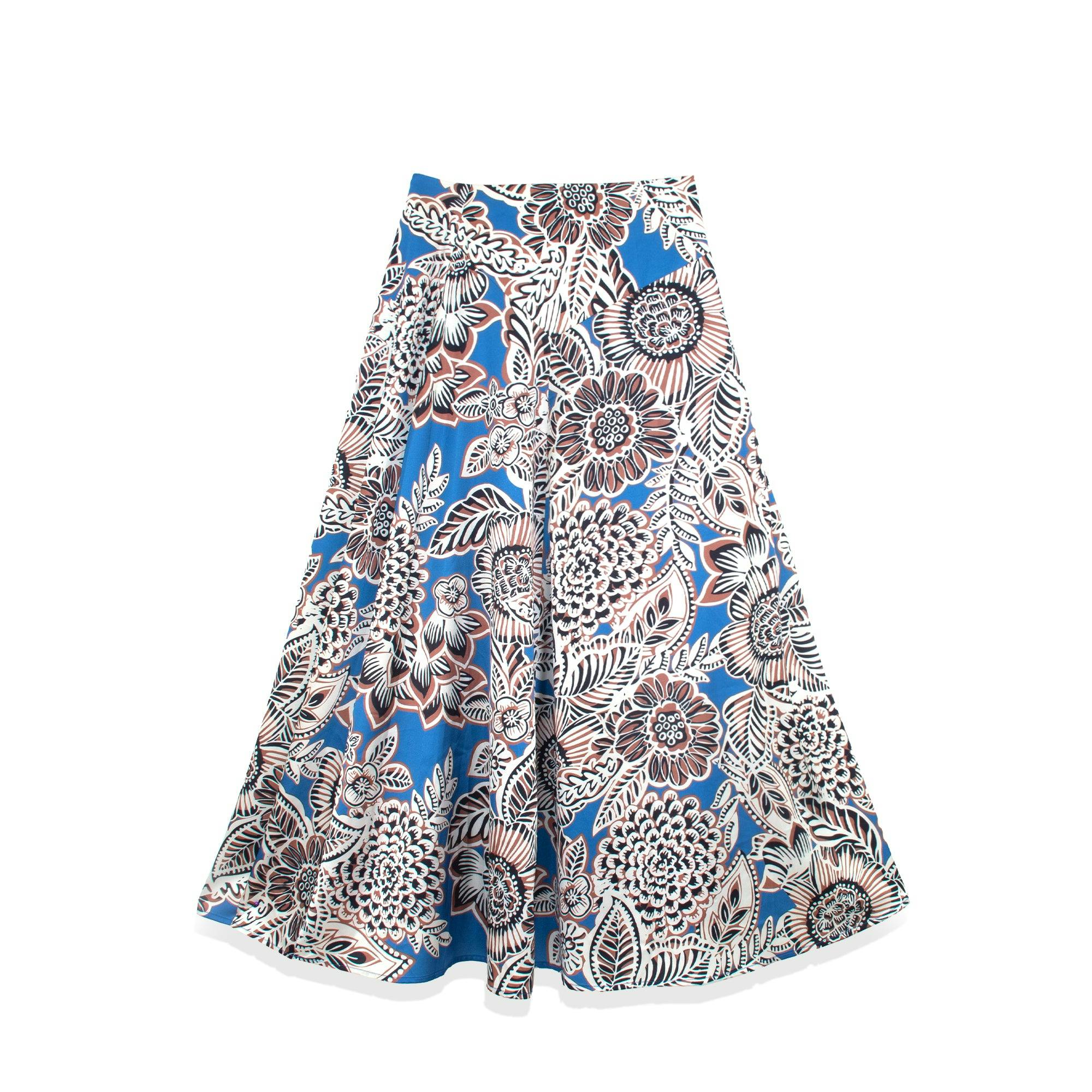 FLORAL PRINTED SLIP SKIRT