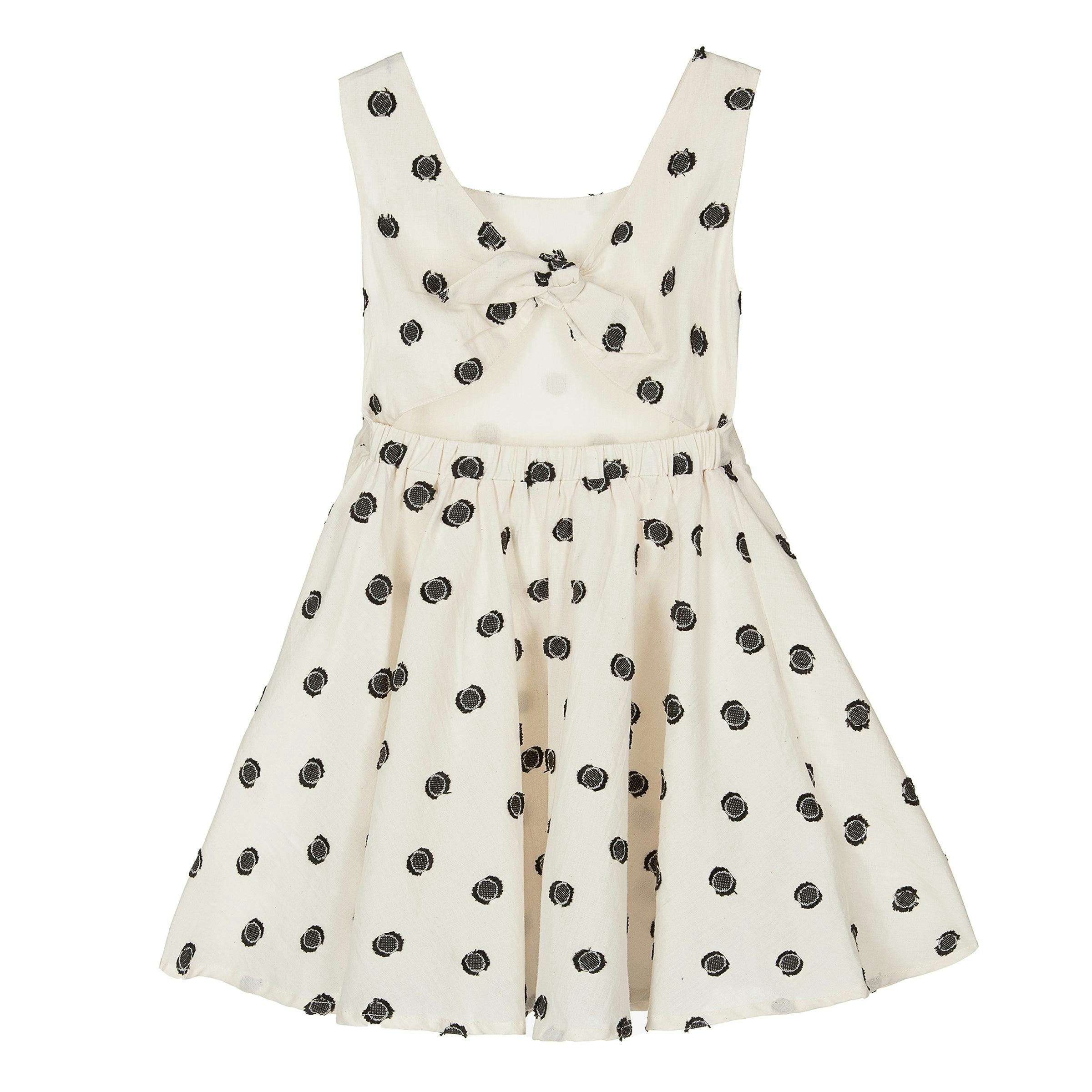 Off White Polka Dot Summer Dress