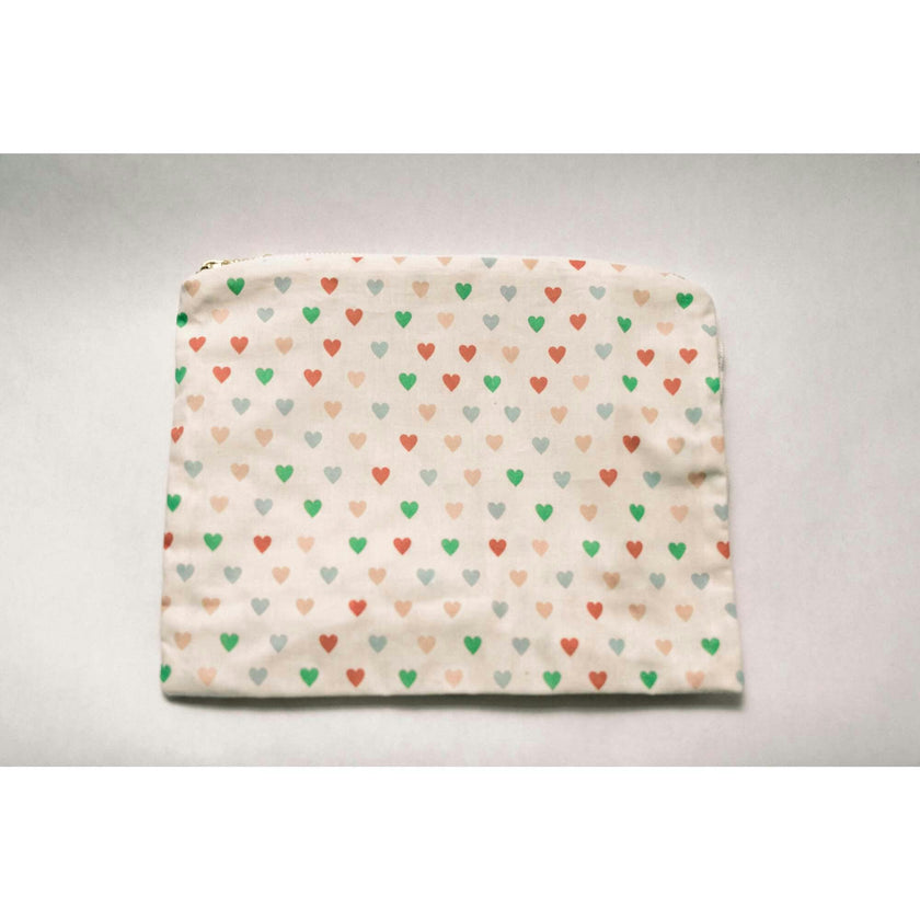 Love In Bloom Timless Floral Ruffle Zipper Pouch
